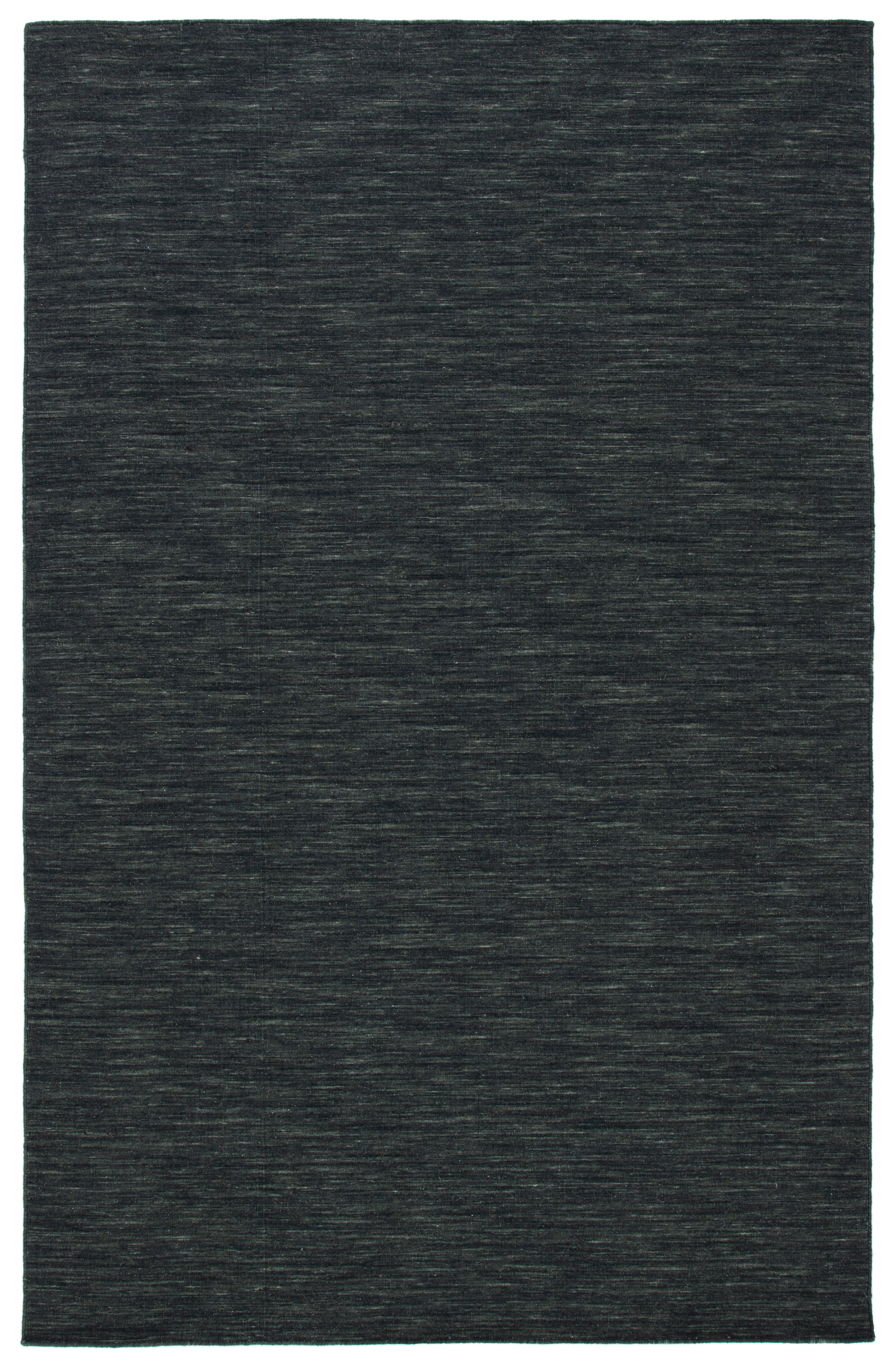 Handwoven Charcoal Grey Nomadic Kilim Rug - 3x5 Feet