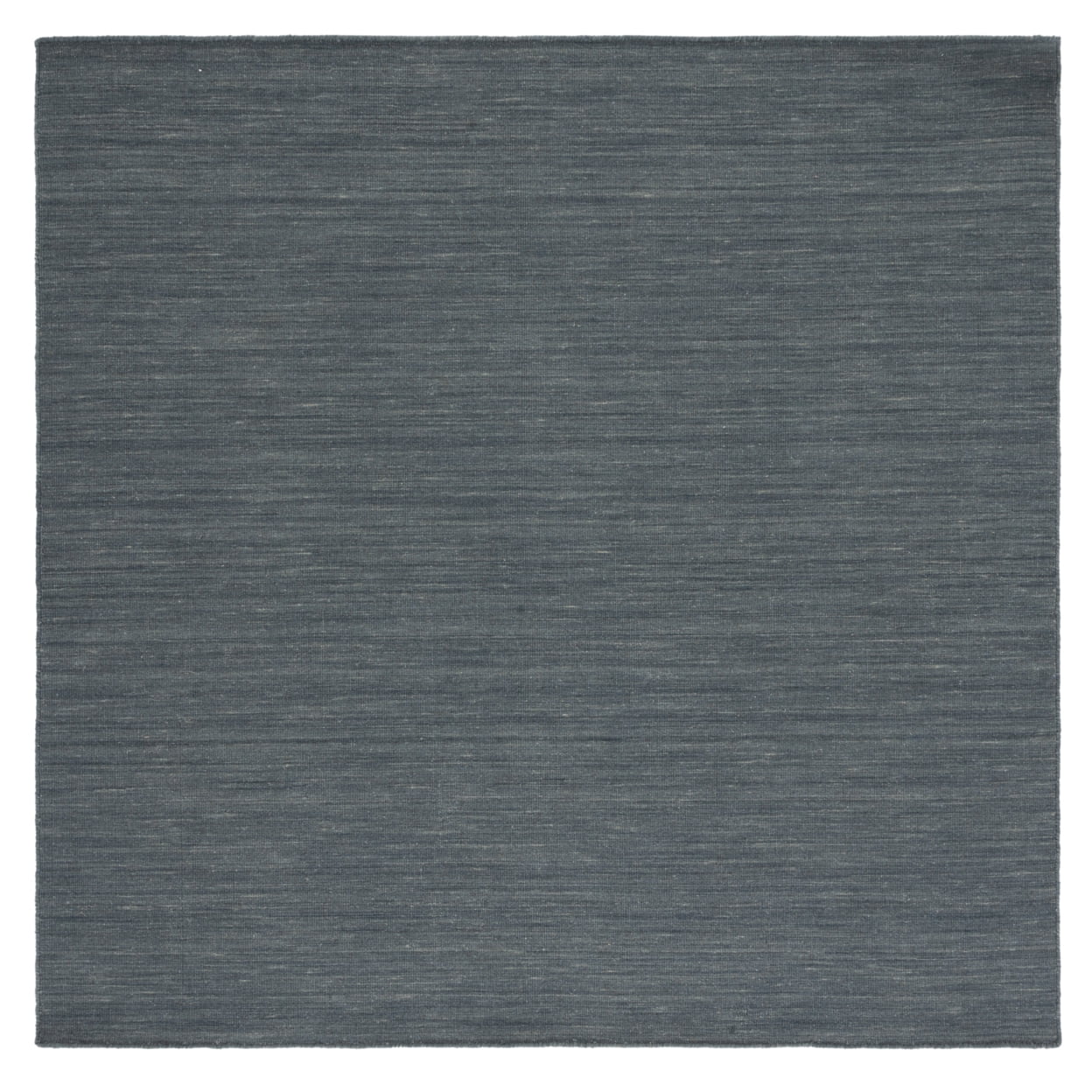 Handmade Grey and Silver Wool Square Area Rug, 6'x6'