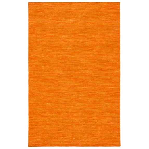 SAFAVIEH Kilim Patrick Solid Area Rug, Orange, 4' x 6'