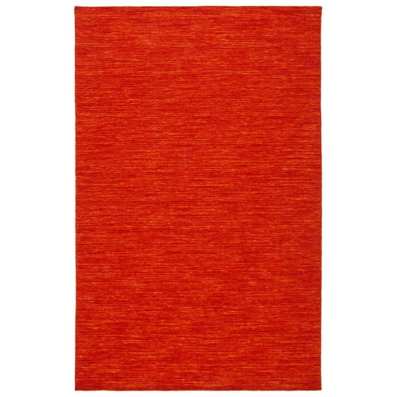 SAFAVIEH Kilim Patrick Solid Area Rug, Red/Rust, 8' x 10'