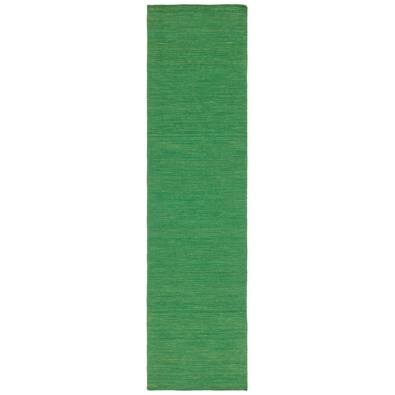 SAFAVIEH Kilim Patrick Solid Runner Rug, Green, 2'3" x 9'