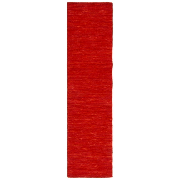 SAFAVIEH Kilim Patrick Solid Runner Rug, Red/Rust, 2'3" x 9'