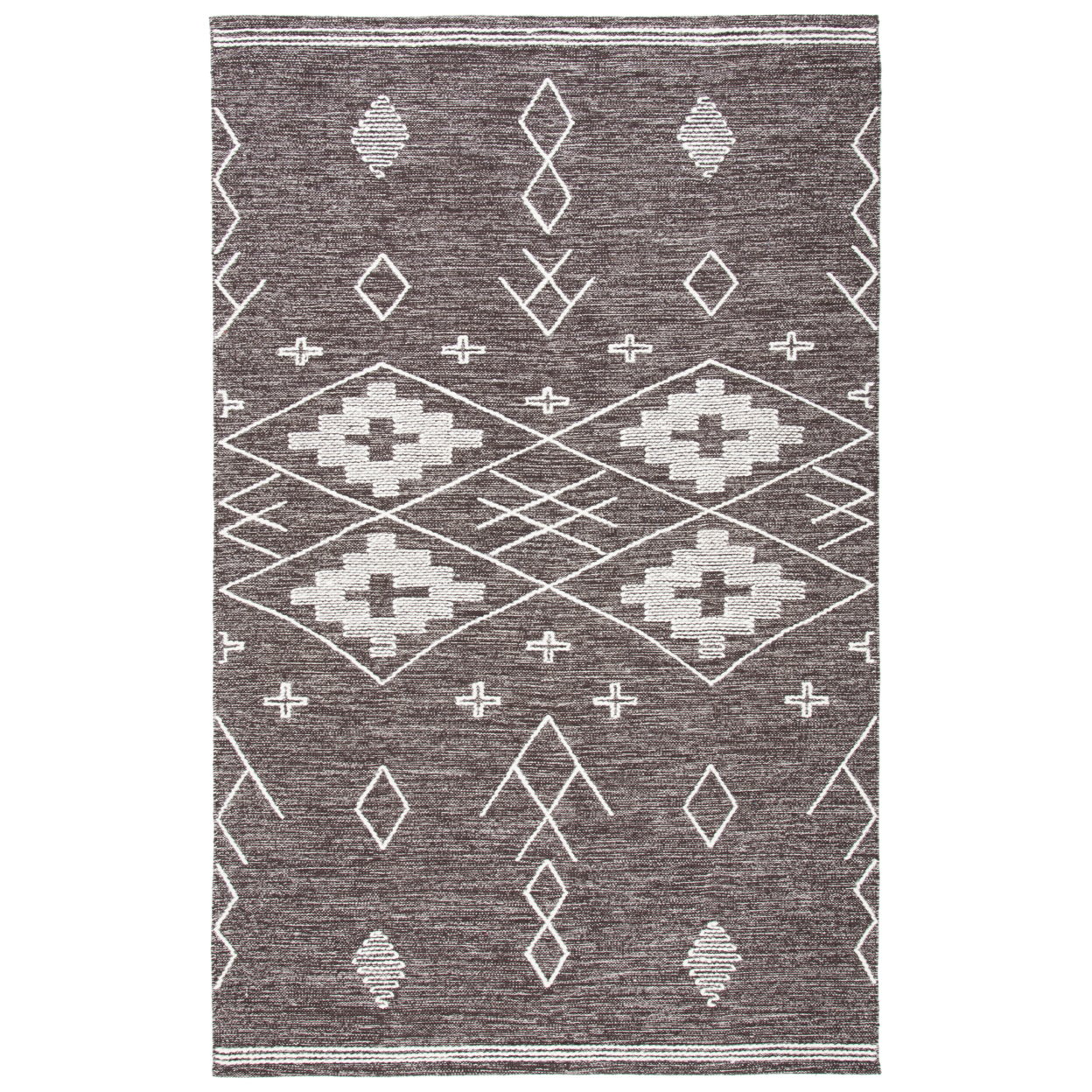 SAFAVIEH Kilim Phelim Tribal Area Rug, Brown/Ivory, 5' x 8'
