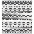 thumbnail image 1 of SAFAVIEH Kilim Phoebe Geometric Polyester Area Rug, Black/Ivory, 6' x 6' Square, 1 of 9