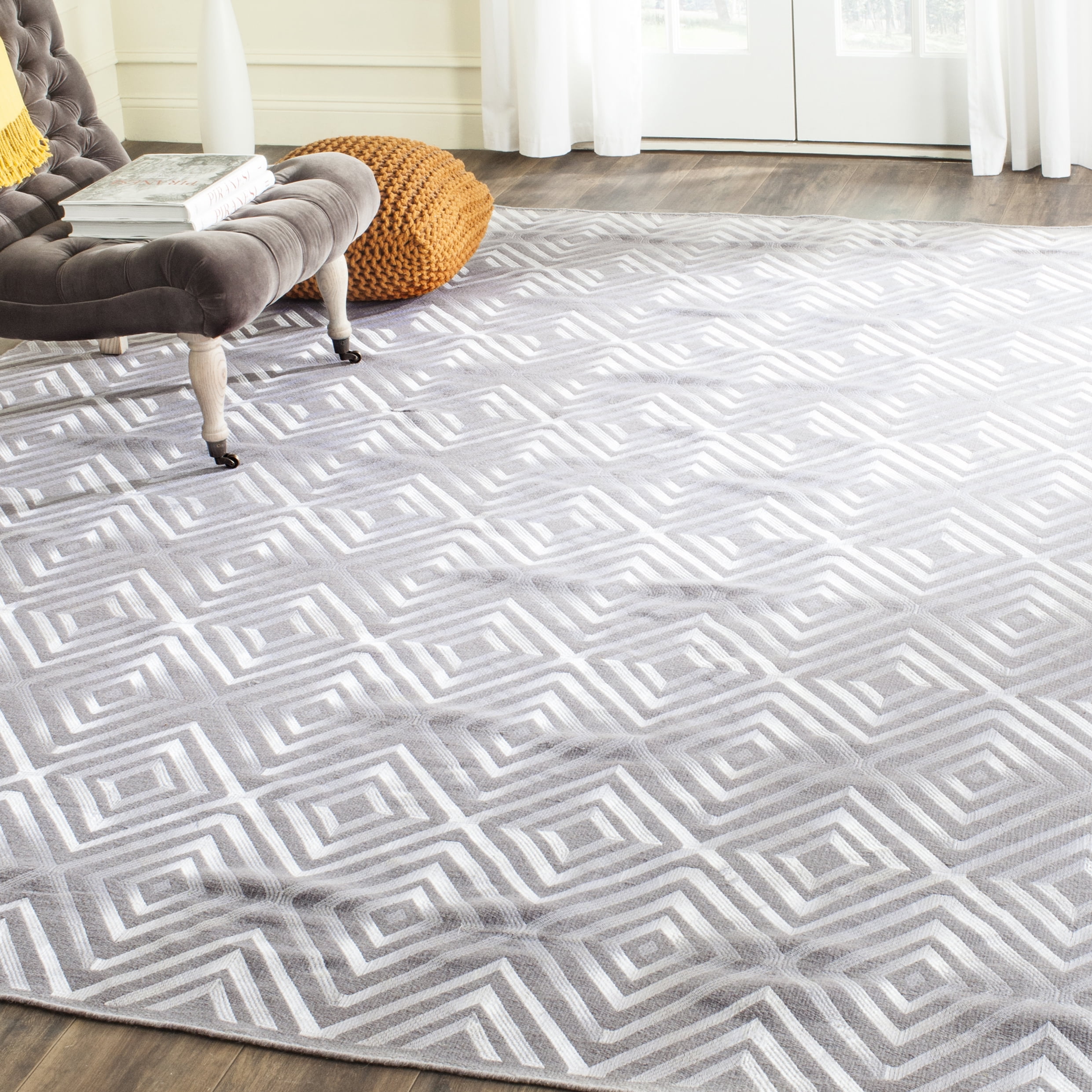 Safavieh Kilim Rachyl Geometric Wool Area Rug, Gray, 8' x 10'