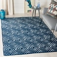 thumbnail image 1 of SAFAVIEH Kilim Rachyl Geometric Diamonds Wool Area Rug, Navy, 4' x 6', 1 of 6