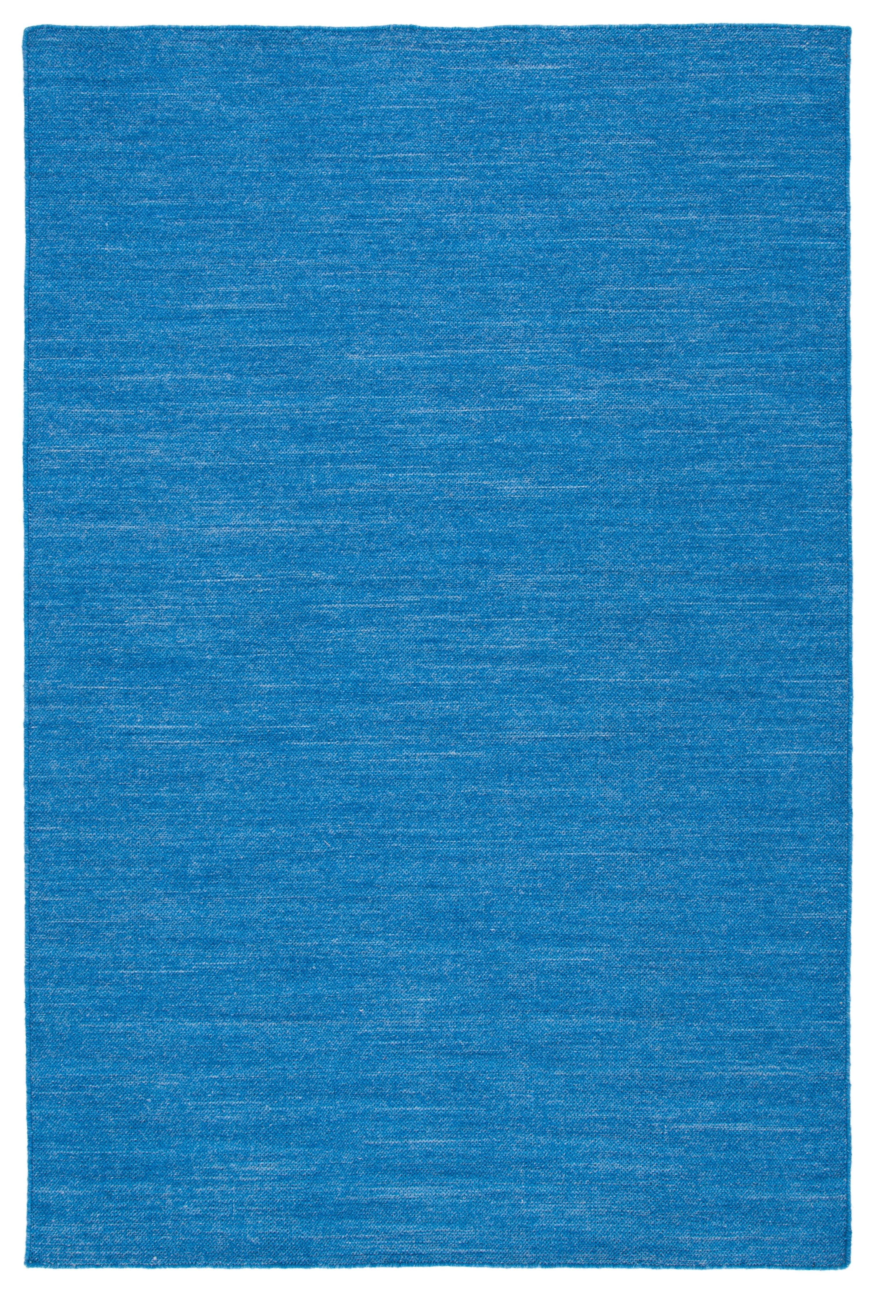 Blue Flat Woven Handmade Wool Area Rug 3x5