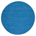 thumbnail image 1 of SAFAVIEH Kilim Roderick Solid Area Rug, Blue, 6' x 6' Round, 1 of 8