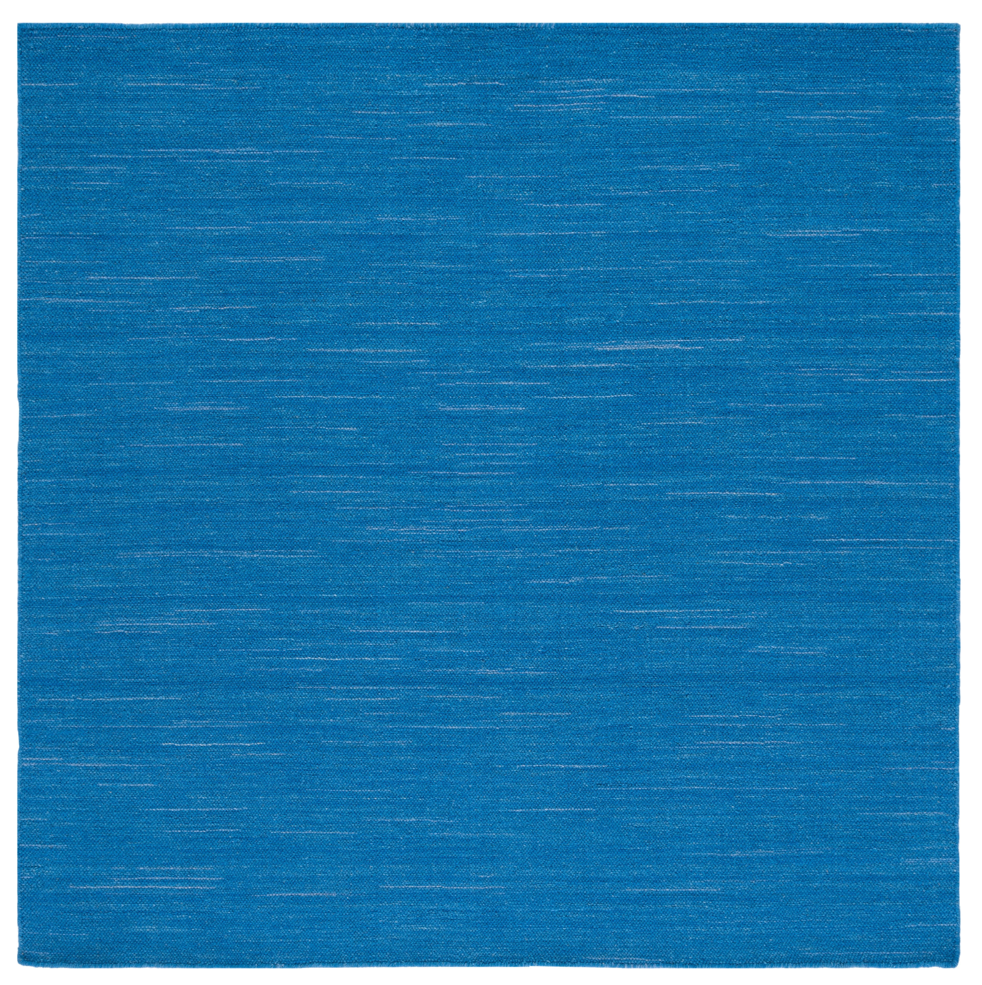 SAFAVIEH Kilim Roderick Solid Area Rug, Blue, 6' x 6' Square