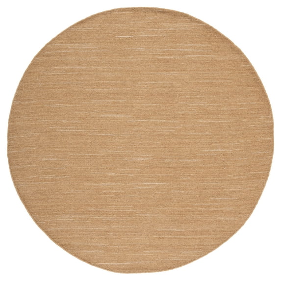 SAFAVIEH Kilim Roderick Solid Area Rug, Brown, 6' x 6' Round