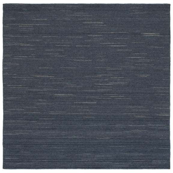 SAFAVIEH Kilim Roderick Solid Area Rug, Dark Grey, 6' x 6' Square