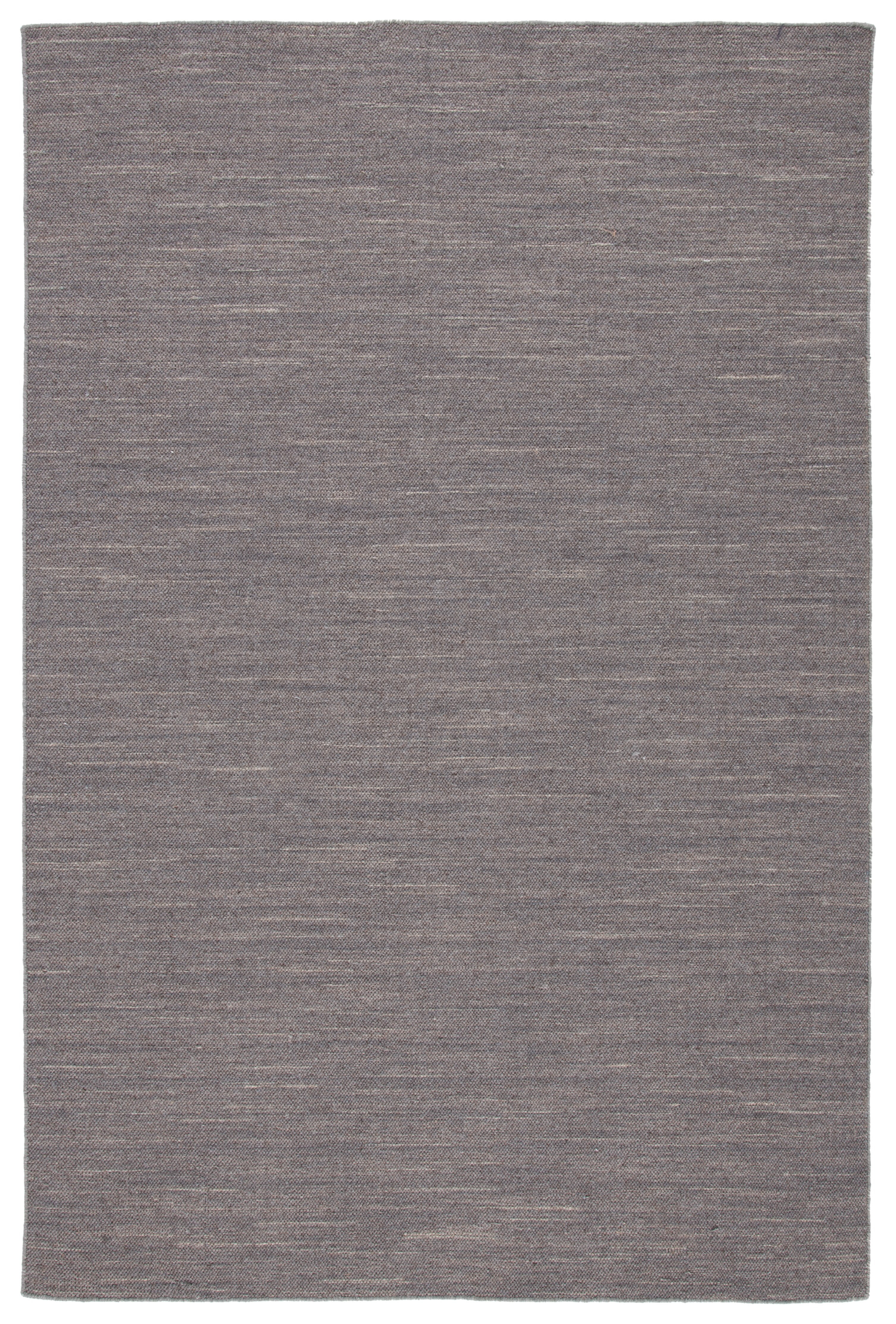 Handmade Light Grey Wool 5' x 8' Flat Woven Area Rug