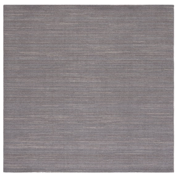 SAFAVIEH Kilim Roderick Solid Area Rug, Light Grey, 6' x 6' Square