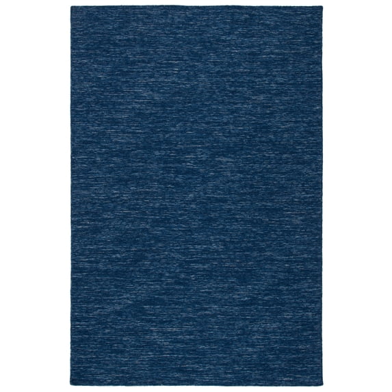 SAFAVIEH Kilim Roderick Solid Area Rug, Navy/Blue, 3' x 5'