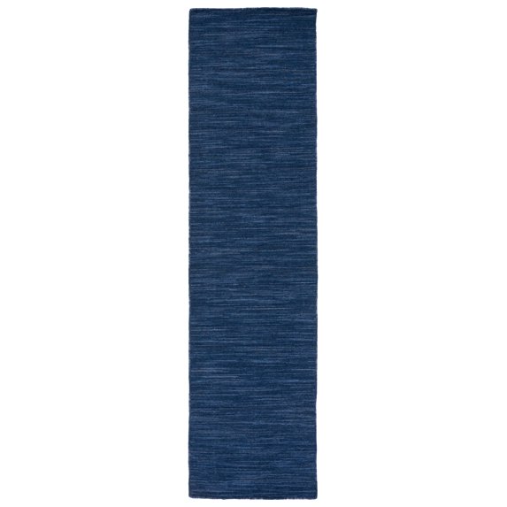 SAFAVIEH Kilim Roderick Solid Runner Rug, Navy/Blue, 2'3" x 9'