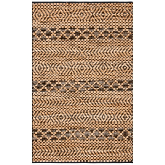 SAFAVIEH Kilim Rory Tribal Area Rug, Natural/Black, 8' x 10'