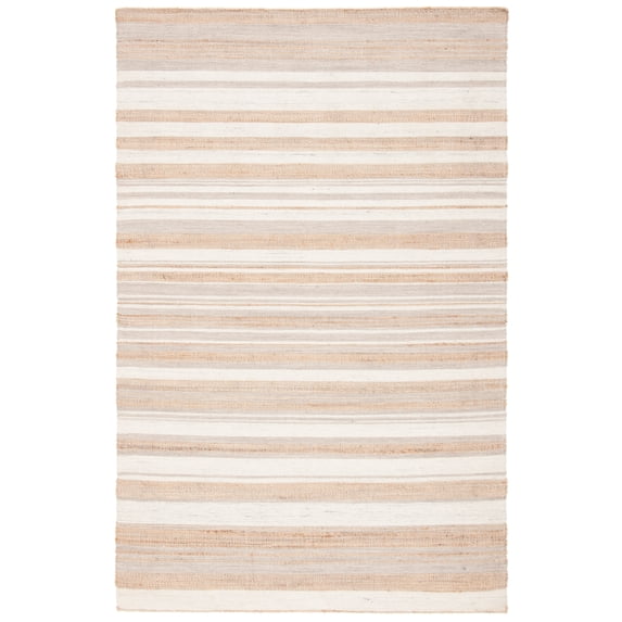 SAFAVIEH Kilim Rosalynne Striped Area Rug, Natural/Ivory, 5' x 8'