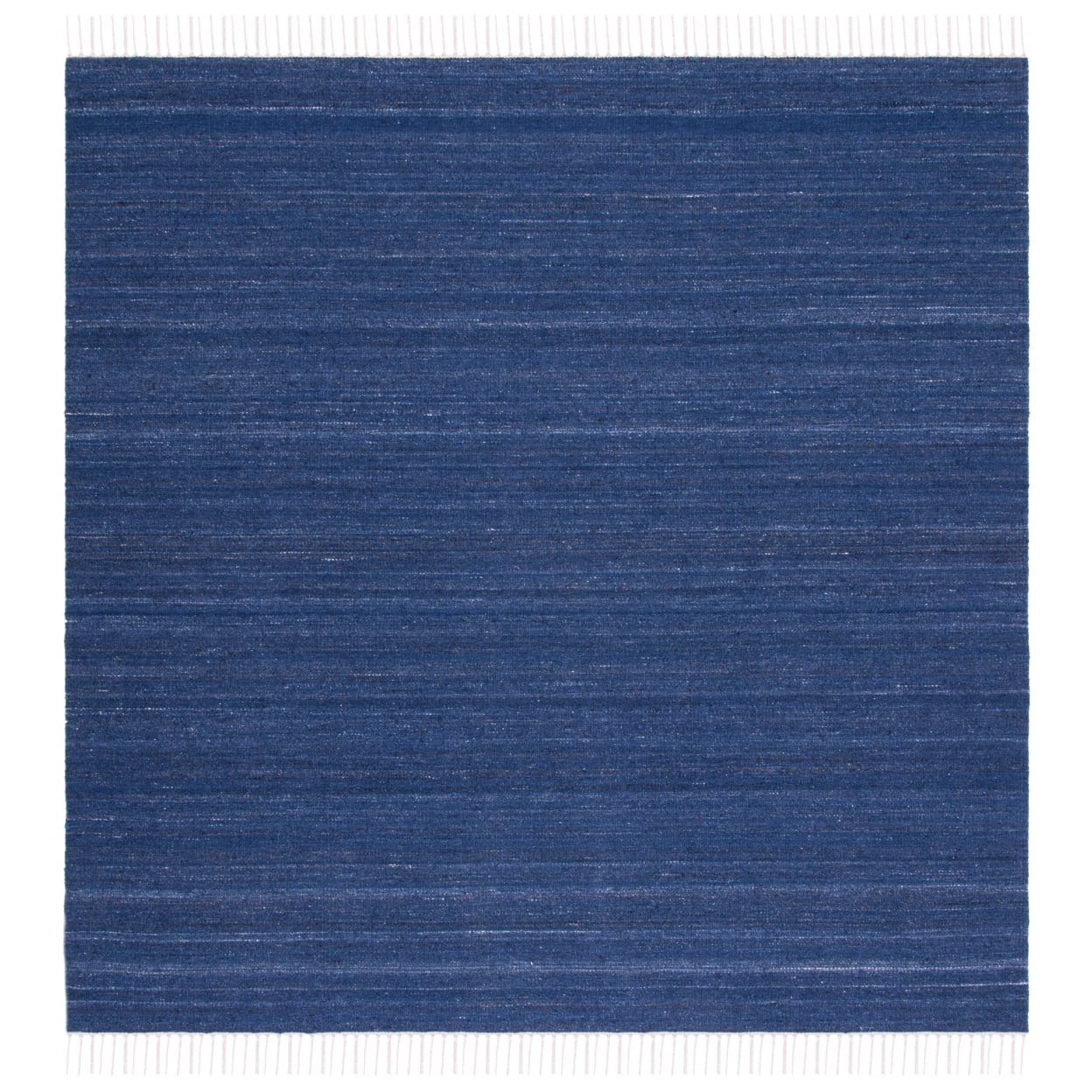 SAFAVIEH Kilim Russell Striped Area Rug, Navy/Blue, 7' x 7' Square