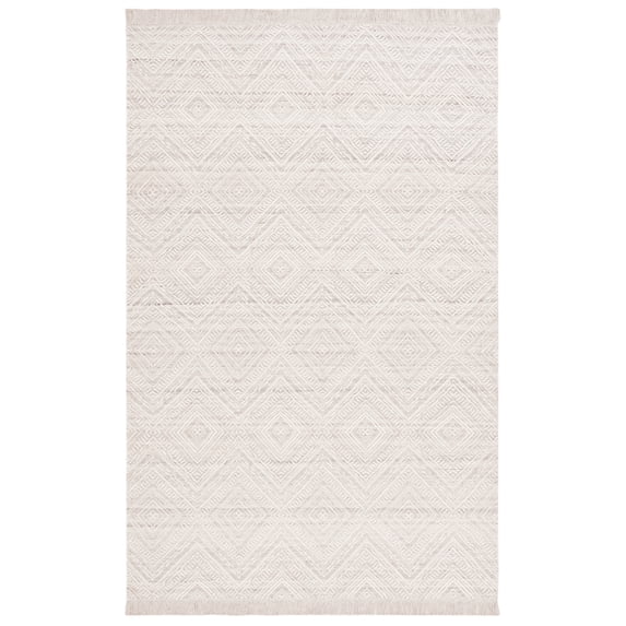 SAFAVIEH Kilim Shannon Diamond Area Rug, Beige/Ivory, 5' x 8'