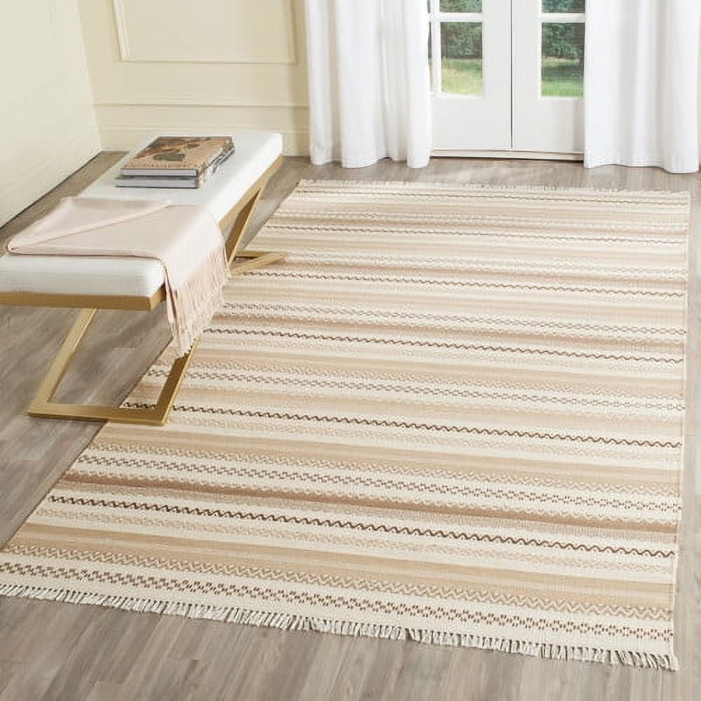 SAFAVIEH Kilim Shelby Striped Area Rug, Beige, 8' x 10' - Walmart.com