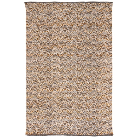 SAFAVIEH Kilim Torma Zig Zag Wool Area Rug, Gold/Black, 3' x 5'