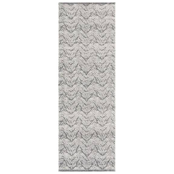 SAFAVIEH Kilim Torma Zig Zag Wool Runner Rug, Beige/Black, 2'3" x 7'