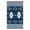 thumbnail image 1 of SAFAVIEH Kilim Trochez Geometric Area Rug, Navy/Ivory, 6' x 9', 1 of 8