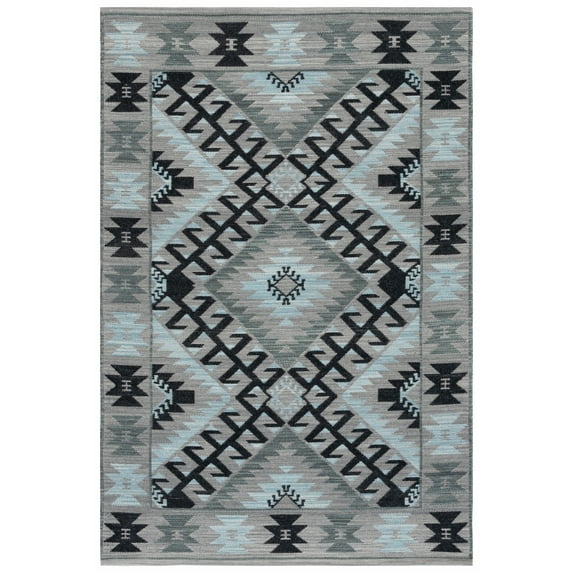 SAFAVIEH Kilim Vasiliki Tribal Area Rug, Grey/Black, 3' x 5'