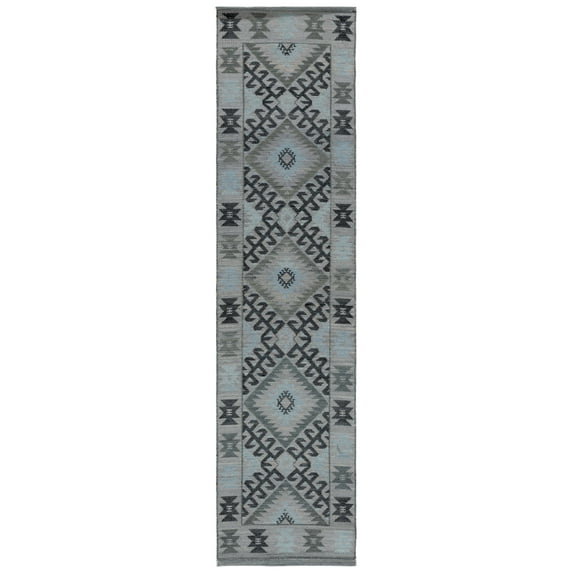 SAFAVIEH Kilim Vasiliki Tribal Runner Rug, Grey/Black, 2'3" x 9'