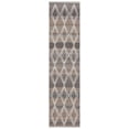 thumbnail image 1 of SAFAVIEH Kilim Vincent Diamond Polyester Runner Rug, Brown/Grey, 2'3" x 9', 1 of 8