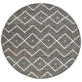 thumbnail image 1 of SAFAVIEH Kilim Wesley Geometric Area Rug, Charcoal/Natural, 3' x 3' Round, 1 of 7