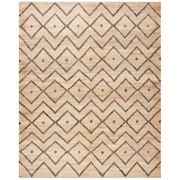 SAFAVIEH Kilim Wesley Geometric Area Rug, Natural/Charcoal, 10' x 14'