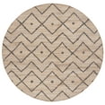 thumbnail image 1 of SAFAVIEH Kilim Wesley Geometric Area Rug, Natural/Charcoal, 3' x 3' Round, 1 of 7