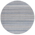 thumbnail image 1 of SAFAVIEH Kilim Xaviera Striped Polyester Area Rug, Blue/Yellow, 6' x 6' Round, 1 of 8