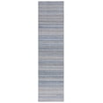 thumbnail image 1 of SAFAVIEH Kilim Xaviera Striped Polyester Runner Rug, Blue/Yellow, 2'3" x 9', 1 of 8