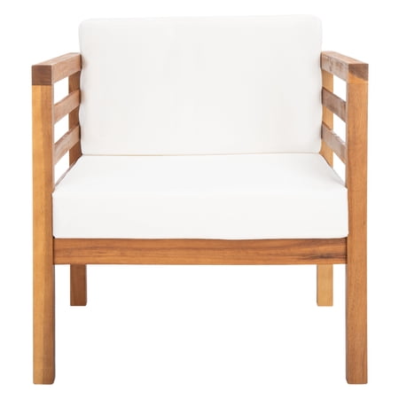 SAFAVIEH Kinnell Outdoor Patio Armchair, Natural/Beige