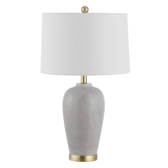 SAFAVIEH Kline 26 in. Modern Table Lamp with USB Port, Grey