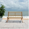 thumbnail image 1 of SAFAVIEH Kobina Outdoor Patio Bench, Natural, 1 of 12