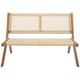 thumbnail image 1 of SAFAVIEH Kobina Outdoor Patio Bench, Natural, 1 of 11