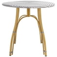 thumbnail image 1 of SAFAVIEH Kylie Outdoor Patio Rattan Table, Grey/White, 1 of 8