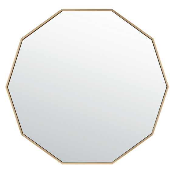 SAFAVIEH Kyna 36 in. Solid Frame Mirror, Gold