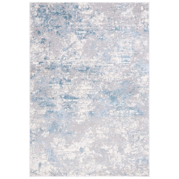 SAFAVIEH Lagoon Ainsley Abstract Area Rug, Ivory/Blue, 5'3" x 7'6"