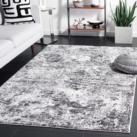 Safavieh Lagoon Ainsley Abstract Area Rug, Ivory/Gray, 5'3" x 7'6"