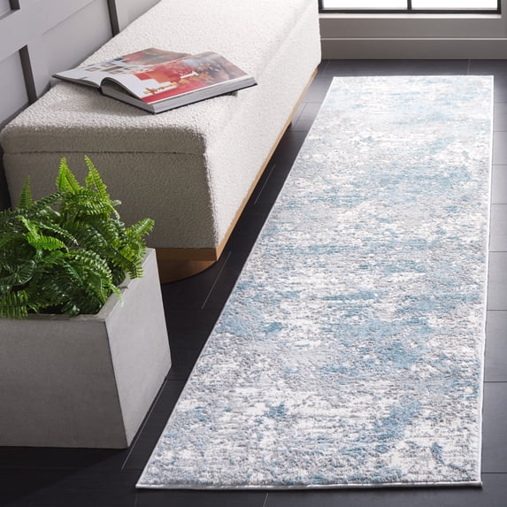 Safavieh Lagoon Ainsley Abstract Runner Rug, Ivory/Blue, 2'2" x 8'