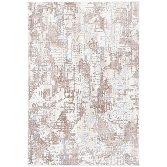 SAFAVIEH Lagoon Catrine Distressed Area Rug, Ivory/Gray, 4'5" x 6'5"