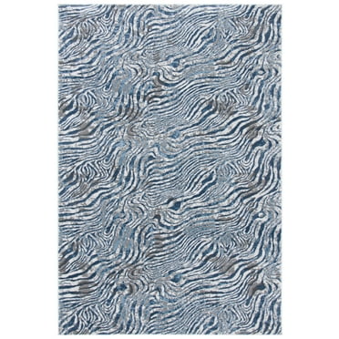 SAFAVIEH Lagoon Collection LGN187M Blue / Grey Rug