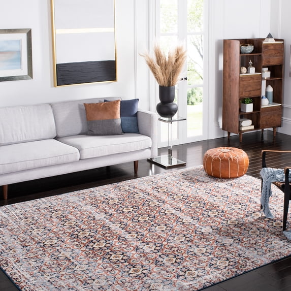 Safavieh Lagoon Cohen Geometric Area Rug, Brown/Navy, 8' x 10'