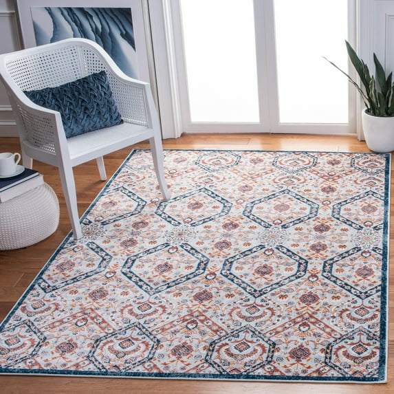 SAFAVIEH Lagoon Collection LGN238U Brown / Navy Rug
