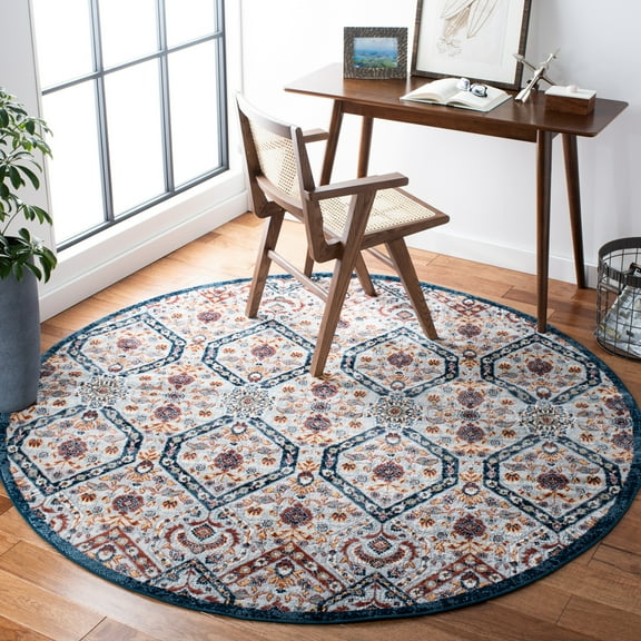 SAFAVIEH Lagoon Collection LGN238U Brown / Navy Rug
