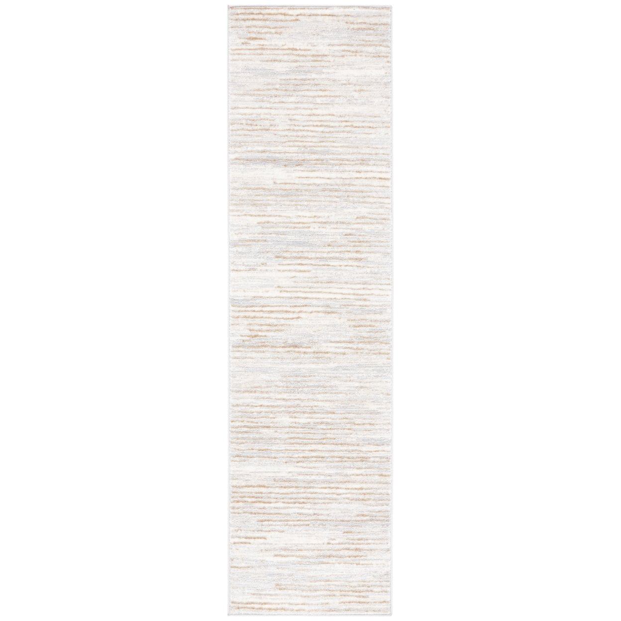 Hand-Knotted Gray Abstract Cotton Synthetic Rug, 5-5 X 7-7
